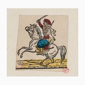 Man on Horseback, 18th Century, Etching