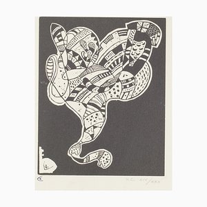 Wassily Kandinsky, Surreal Figure, 1942, Woodcut on Paper