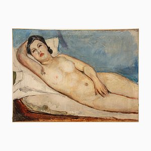 Donato Frisia, Nude de Woman, 1930, Huile sur Toile