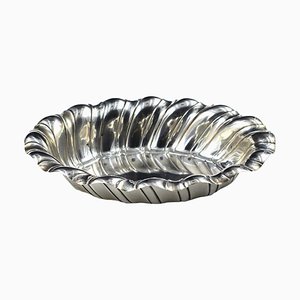 Silver Oval Centerpiece, Italy, Mid-20th Century