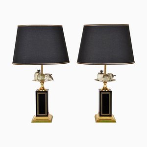 Mid-Century Hollywood Regency Table Lamps from Maison Charles, Set of 2