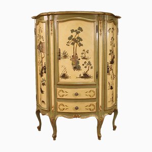 Golden, Lacquered and Painted Venetian Cupboard