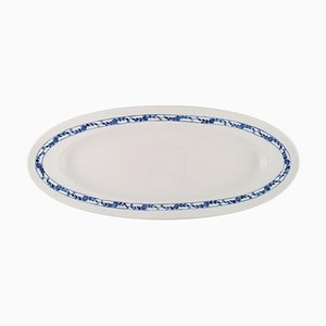 Große Royal Copenhagen Rosebud / Blue Rose Fischschale aus frühem 20. Jahrhundert