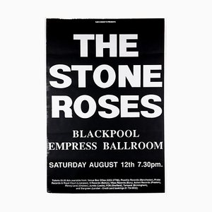 Poster del concerto vintage originale The Stone Roses, Blackpool, 1989