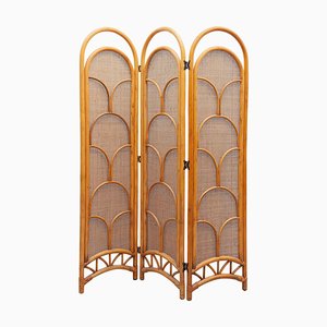 Bamboo 3-Panel Room Screen, 1970s