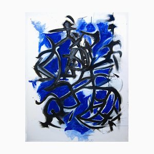 Giorgio Lo Fermo, Informal Blue, 2020, Oil Painting