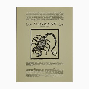 Gravure sur Bois, 1970s, Piero C. Antinori, Scorpio