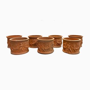 Vasi Mid-Century in terracotta, set di 6