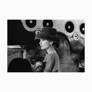 Audrey Hepburn Audrey’s Funny Face Silver Gelatin Resin Print Framed In Black by Bert Hardy