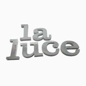 LA LUCE 3-D Aluminium Letters, Set of 6
