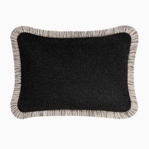 ARTIC Black Wool Pillow by Lorenza Briola for Lo Decor