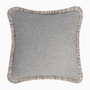 Grey Wool Artic Pillow by Lorenza Briola for Lo Decor