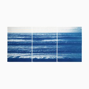 Horizon Pacific Beach, 2020, Cyanotype