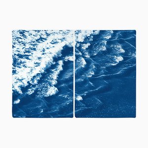 Rolling Waves off Sidney, 2020, Cyanotype