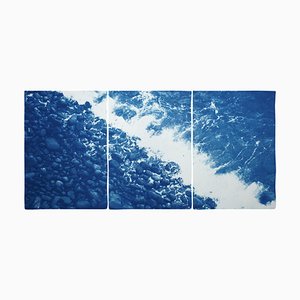 Plage de Galets, Grande-Bretagne, 2020, Cyanotype