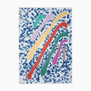 Pintura acrílica de pastel Dreamy Drips, Rainbow Mixed Sutil Rainbow, Cyanotype 2020
