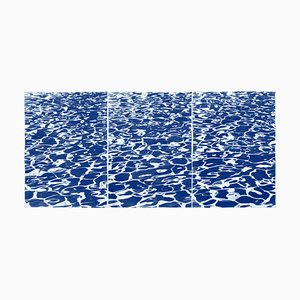 Fresh California Pool Patterns, cianotipo stampato a mano, 2019