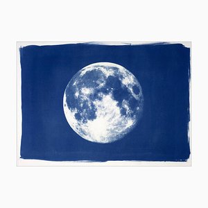 Blue Moon, Cyanotype sur papier aquarelle, 2019
