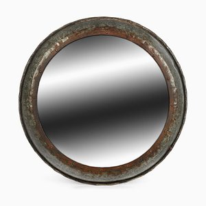 Runder Vintage Metall Spiegel