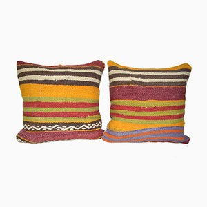 Housses de Coussins Kilim Lombaires, Set de 2