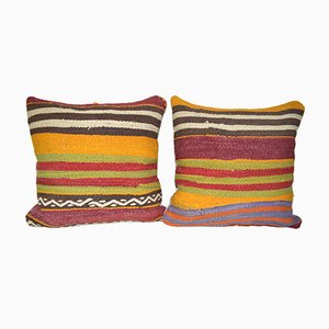 Lumbar Kilim Cushion Covers, Set of 2