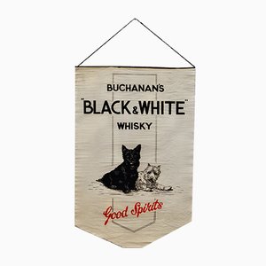 Buchanan’s Black & White Whiskey Advertising Banner, 1929