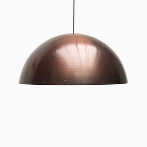 Lampada a sospensione Mid-Century con cupola in rame