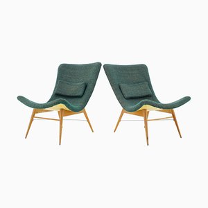 Fauteuils Shell Tchécoslovaques par Miroslav Navratil, 1960s, Set de 2