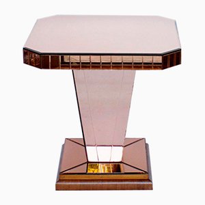 Art Deco Mirrored Side Table, 1930s