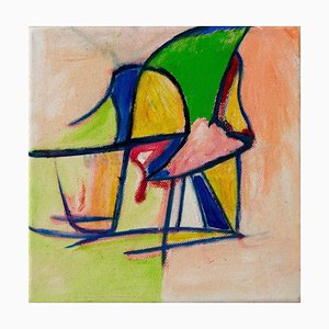 Giorgio Lo Fermo, Abstract Green, Peinture à l'Huile, 2020