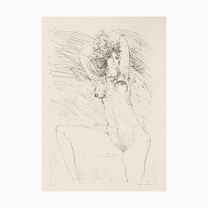 Sergio Barletta, Nude, 1980, Original Etching