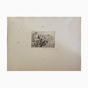 Anselmo Bucci, Front Italien, Etching, 20th Century