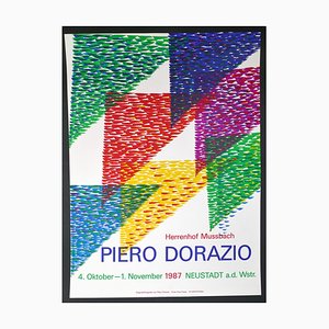 Piero Dorazio, Plakat für P. Dorazios Ausstellung im Herrenhof Musbach, Deutschland