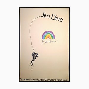 Jim Dine, Rainbow, 1970, Vintage Poster
