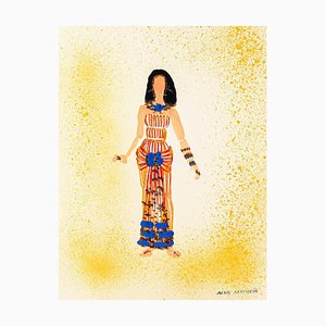 Alkis Matheos, Costume, Mid-20th Century, Original Painting