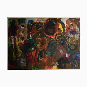 Ausdrucksstarke Figuren, Mischtechnik, Acryl