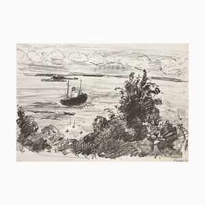 Unknown, Ship on Water, Lithograph