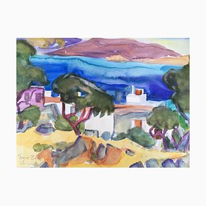 Heymo Bach, St. Nicolas Bay Crete, 1994-1997, Aquarelle