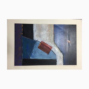 Sérigraphie Originale Johnny Friedlaender - Signée - Année 1974 - Format 69,5x60 Cm