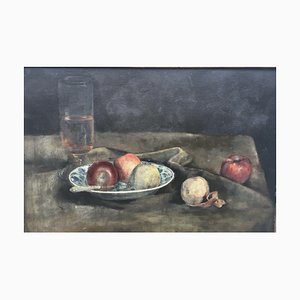 Manzanas Still Life, óleo sobre lienzo