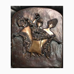 Geishas bailando de bronce de Paul Wunderlich