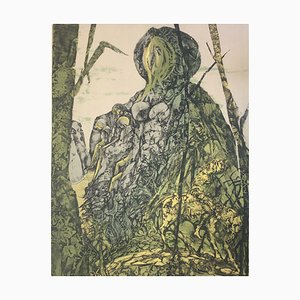 Unknown, Green Ghost, Color Lithograph