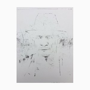 Jürgen Schilling, Man with Hat, 1987, Lithographie