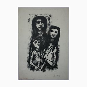 Lithographie Wolf Röhricht, Three Women, 1952