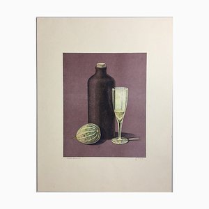 Lithographie Günther Blau, Bottle Glass Pumpkin, 1976