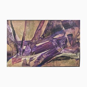 JK Ernst Strahl, Lila Explosion, 1920, Mischtechnik