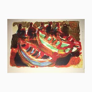 Christian Kruck, 1925-1985, Boats, Lithographie