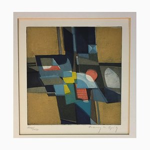 Opitz Franz Karl Zurich, Colored Cross, Abstract composition