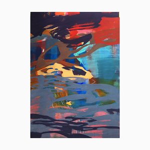 Jung In Kim, Abstrakte Farbe 6, 1996-1997, Acryl auf Papier