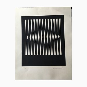 Unknown, Black & White Geometric Composition, Lithograph